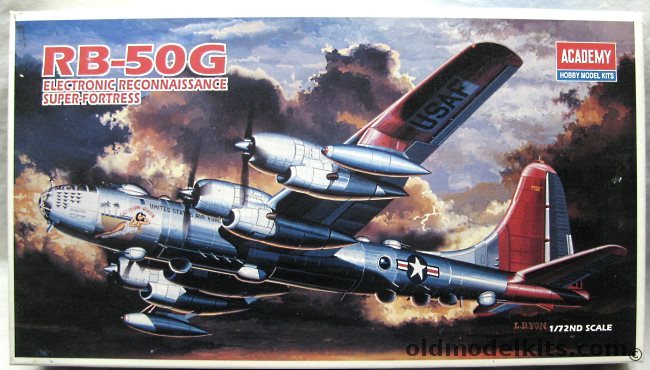 Academy 1/72 RB-50G Superfortress - Electronic Reconnaissance Variant 'Caribbean Queen', 2156 plastic model kit